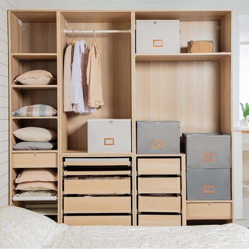 Collapsible Shoe Organizer Box with Transparent Cover