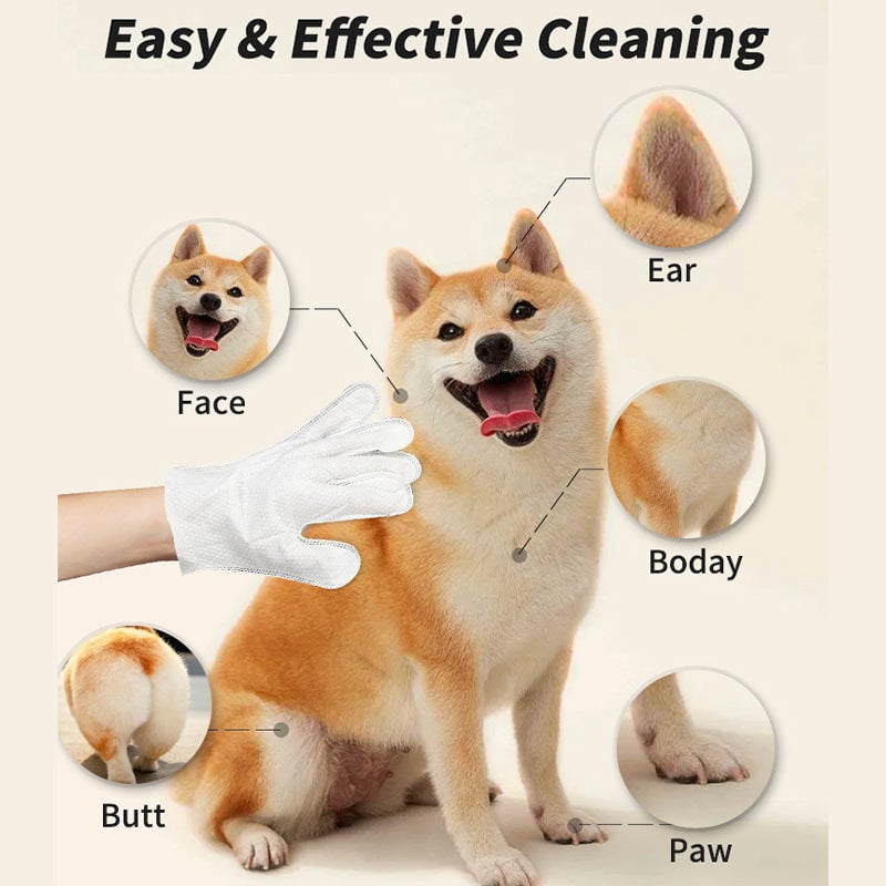 Pet Glove Wipes--20 PCS