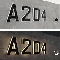 Solar-Powered Outdoor House Number Light