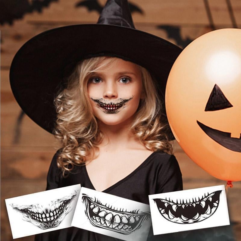 Halloween Scherz-Makeup Temporäre Tattoos (10 Stück)