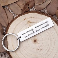 SANK®Stainless Steel  "I am strong" Keychain