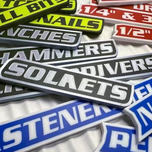 Magnetic Toolbox Labels