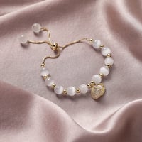Gold Plated Opal Baroque Pearl Bracelet