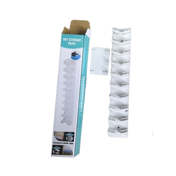 Punch-Free Baseball Cap Storage Rack