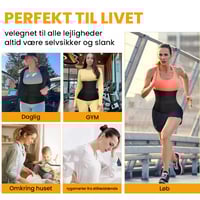 Taljestrammende bælte med velcrostropper