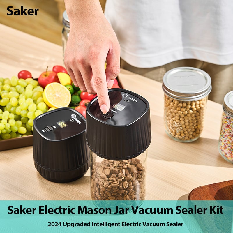 Sakerplus® Electric Mason Jar Vacuum Sealer Kit