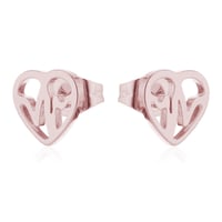 ECG Shaped Stud Earrings