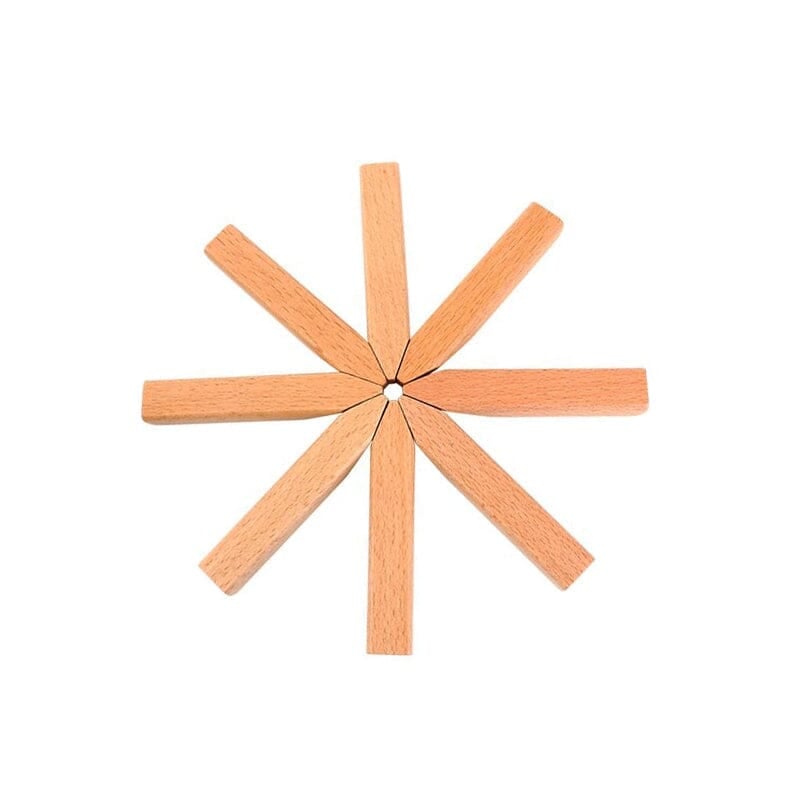 Solid wood insulating underlay