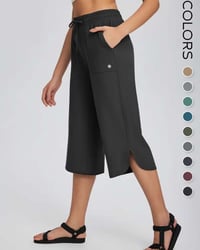👖 Women's Wide Leg Yoga Capris