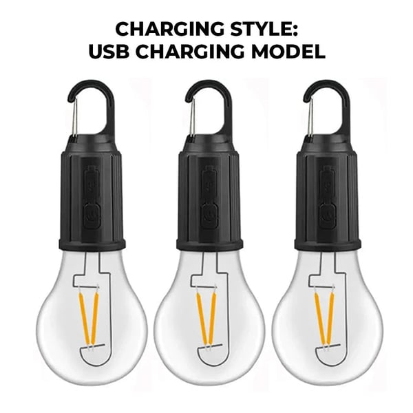 Outdoor Camping Hanging Type-C Charging Retro Bulb Light