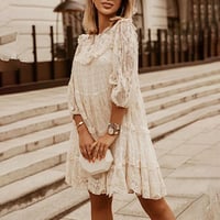 Trekvartsärm i spets