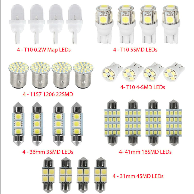 Car LED Light Combo Kit