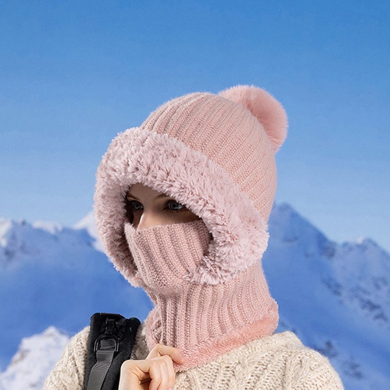 Damen-Strickmütze für Herbst und Winter