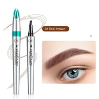 Sale - 3D Waterproof Microblading Eyebrow Pen 4 Fork Tip Tattoo Pencil
