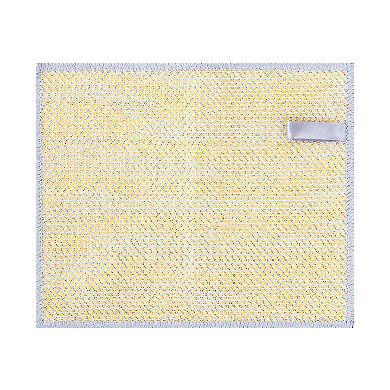 Verdikte schoonmaakdoek van zilverdraad