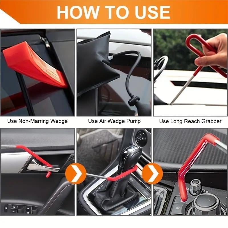 Portable Automotive Tool Set with a Carrying Bag