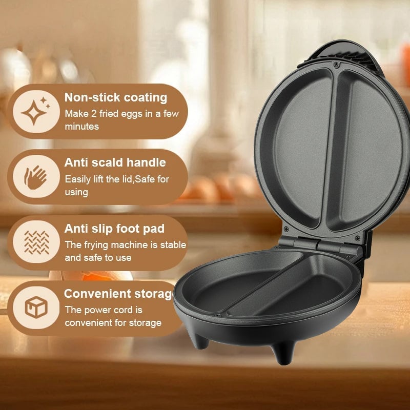 Dual-Zone Electric Omelette Maker