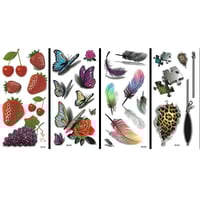 Adesivi per tatuaggi 3D (16 pezzi)