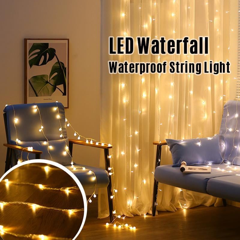 3M 10 lines 8-mode 320 LED Waterfall Waterproof String Light