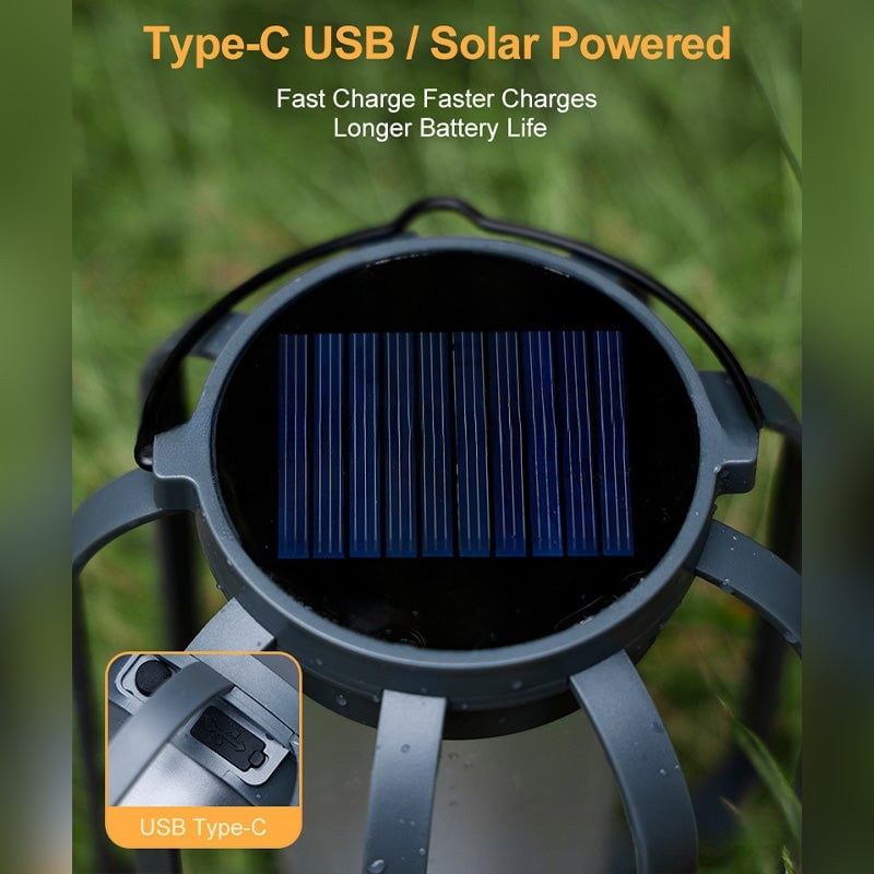 Sakerplus Solar lantern outdoor light with 4 Modes