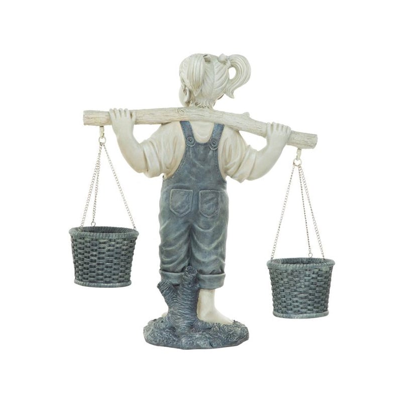 Little Girl Flowerpot Ornament