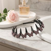 Crystal butterfly headband