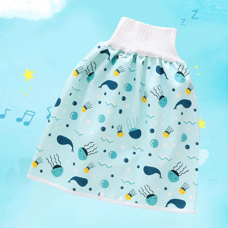 2 en 1 Confortable Jupe à Couches pour Enfants Imperméable et Absorbant