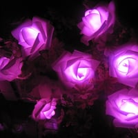 Guirlande lumineuse LED roses