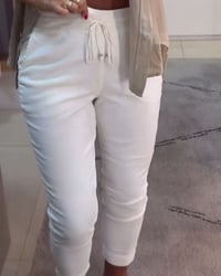 Aumora Drawstring Casual Pencil Pants