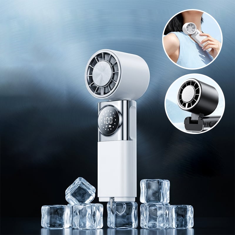 Handheld Power Bank Ice Compression Fan
