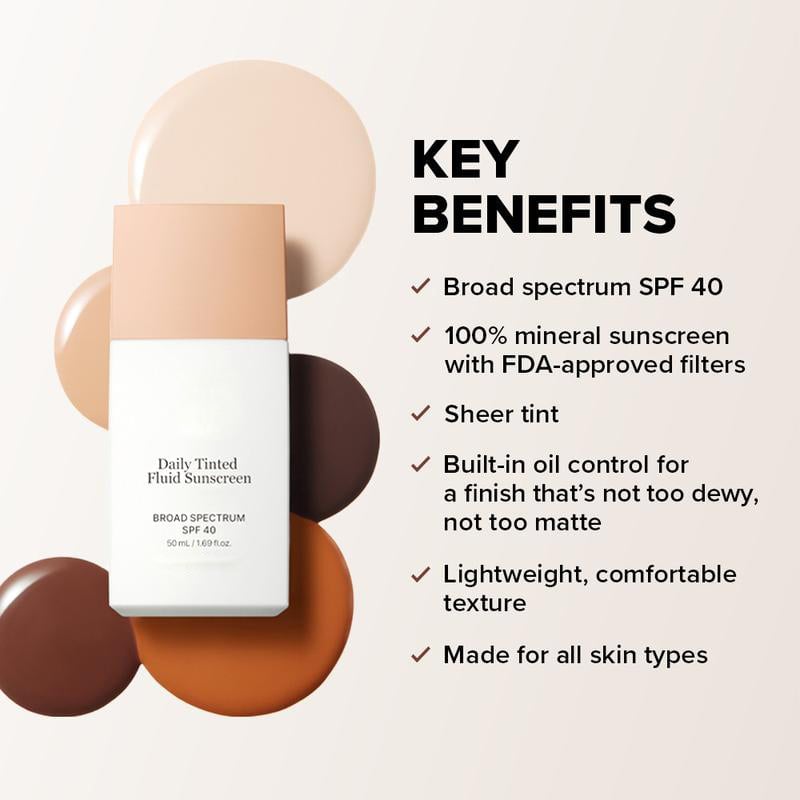 Tinted Daily Sunscreen for Face