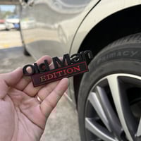 Old Man Edition Car Badge