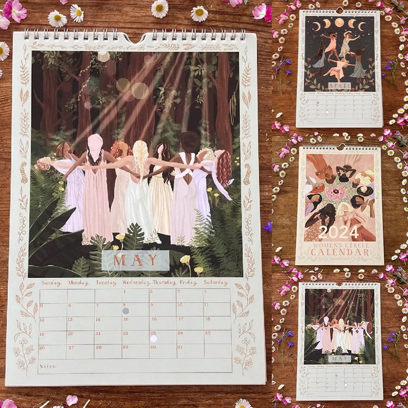 2024 Womens Circles Hängande Väggkalender