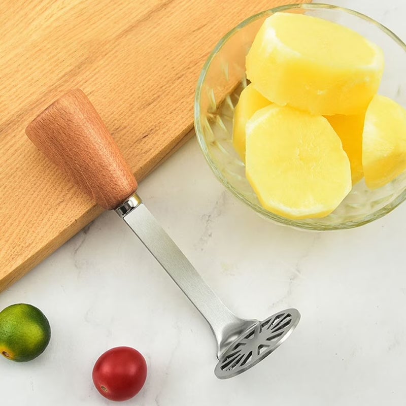 Edelstahl-Kartoffelstampfer mit dickem Griff