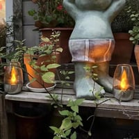 Solar LED Candle Goblet Light for Outdoor Waterproof Use