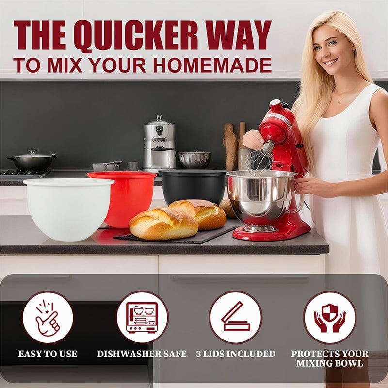 Saker® Silicone Bowl Liners With Lids