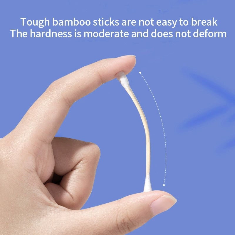 Double-ended cotton swabs