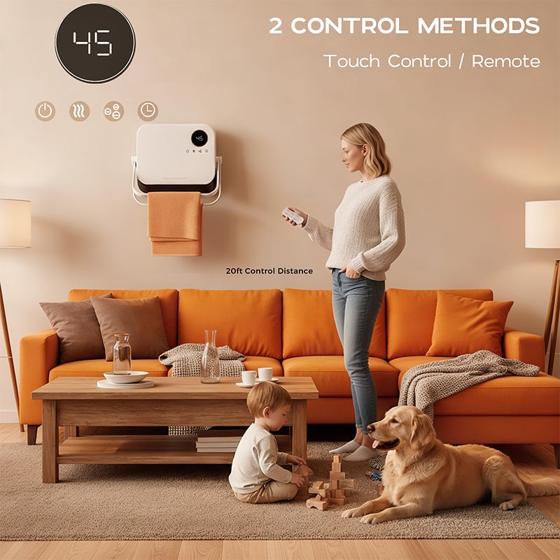 Sakerplus® Infrared Wall Mounted Electric Heater