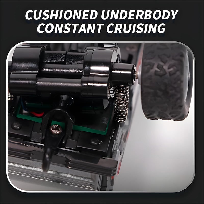 Mini Remote-controlled Shock-absorbing Off-road Monster Truck 1:64 Scale Trailer