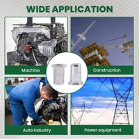 Aluminum open split rivet nuts