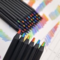 Leuk kleurpotlood met kleurverloop in regenboogkleuren