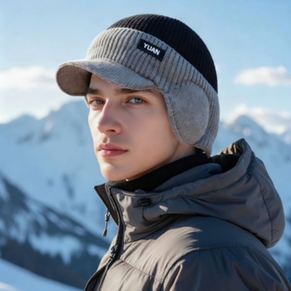 Windproof Thermal Cap with Visor