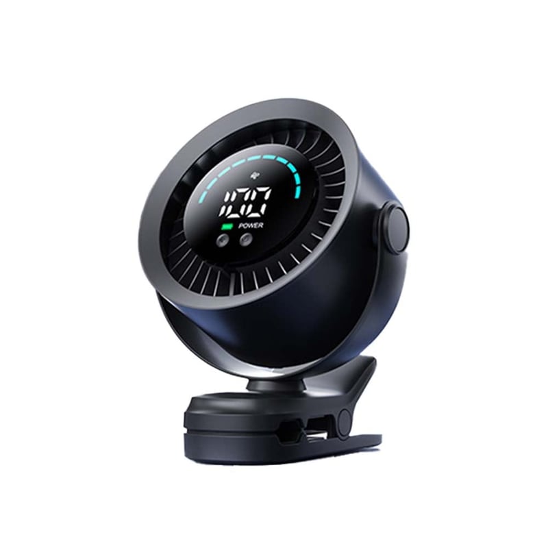 High-Speed Clip-on Fan with LED Display