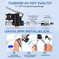 Digital Dekkpumpe med Trykkmåler