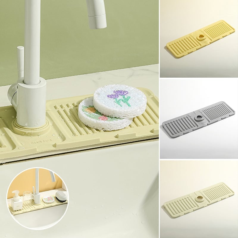 Sloped Draining Splash Guard Mat