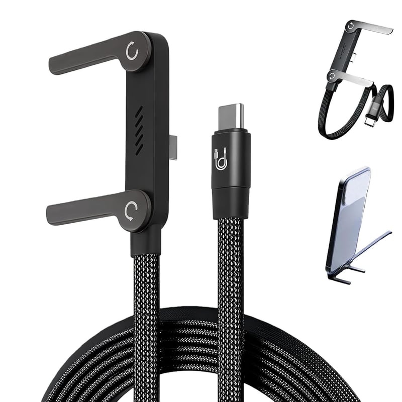 2-in-1 Invisible Holder Charger Cable