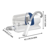 Pet Grooming Kit with 2.3L Vacuum Suction – Low Noise & 5-in-1 Tools