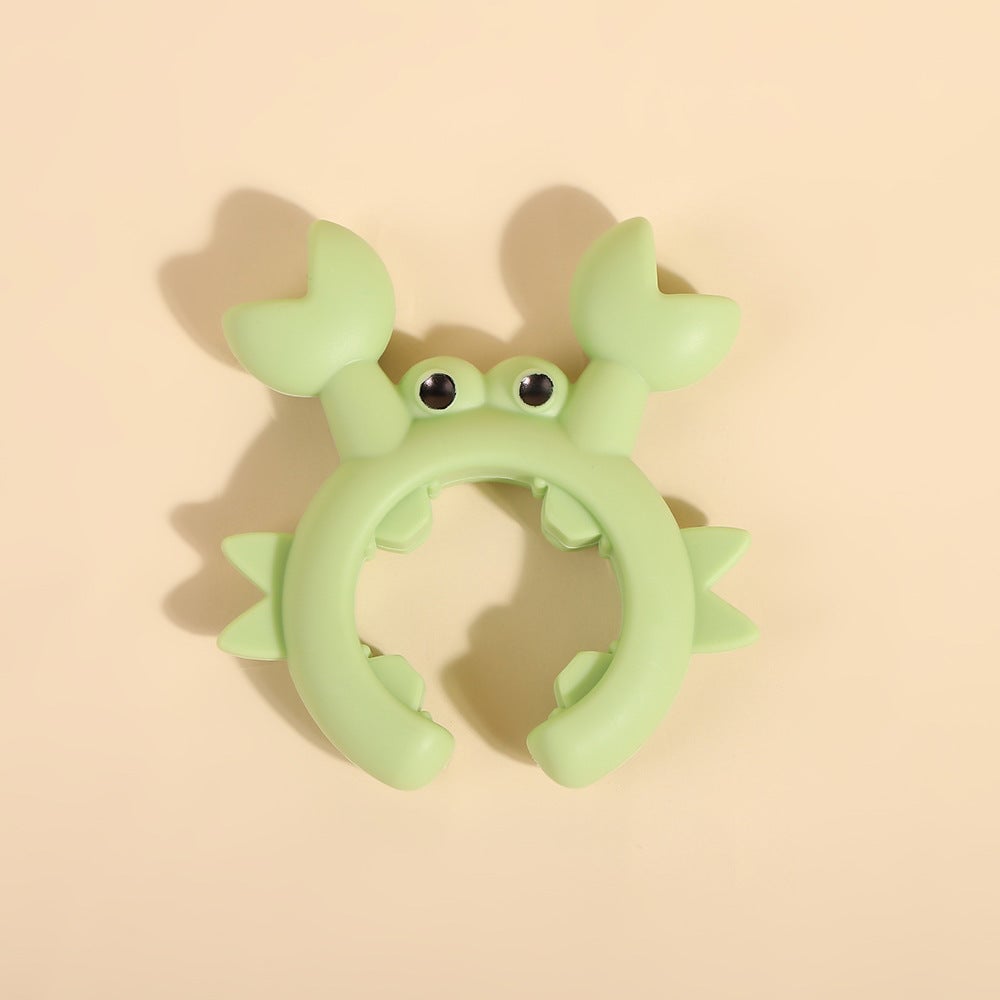 Silicone crab spatula placement rack