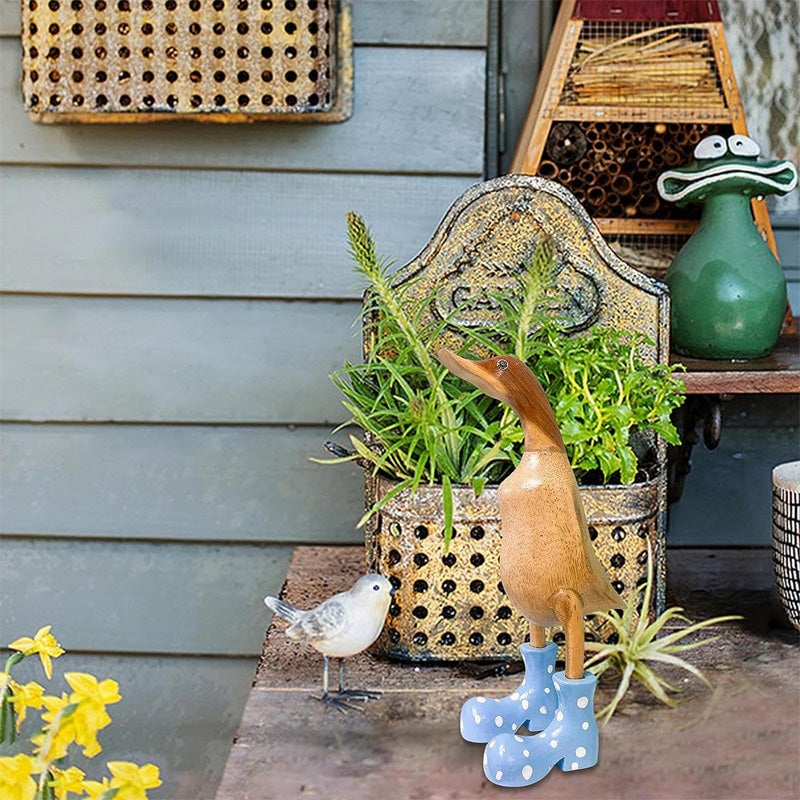 Ornement en forme de canard à bottes de pluie