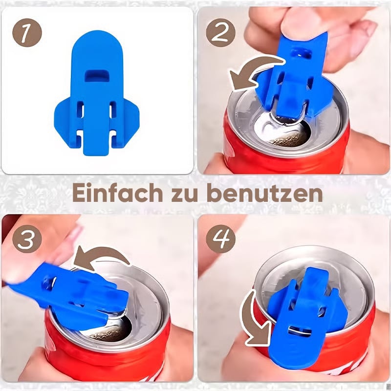 Einfacher Tab-Öffner und Getränkeschutz